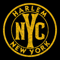 Harlem New York Nyc Vintage Sign Distressed Amber Print T Shirt Premium Sweatshirt | Teevron