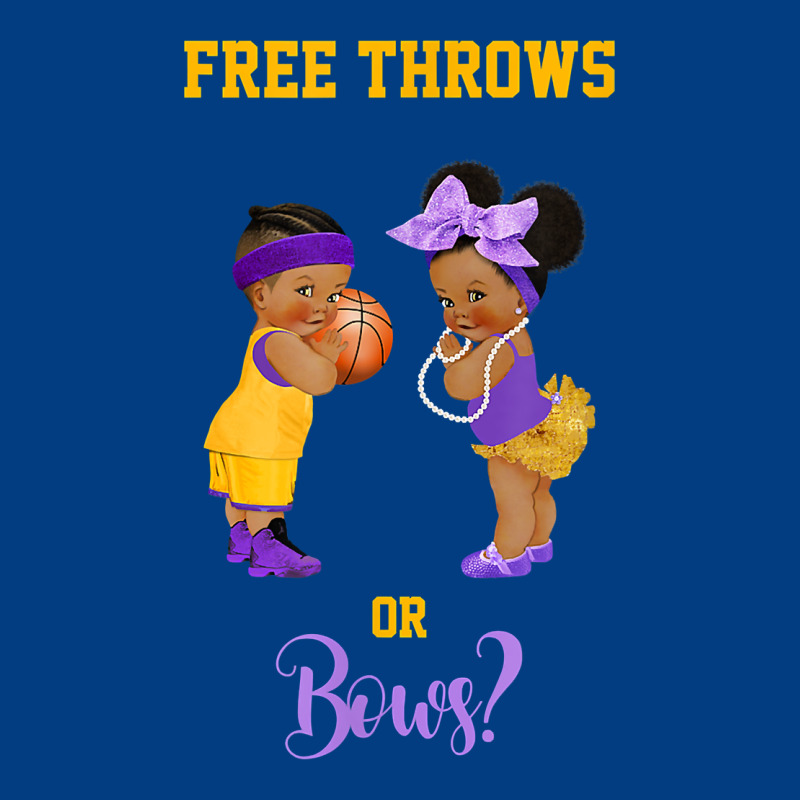 Free Throws Or Bows Basketball Baby Gender Reveal T Shirt Premium Sweatshirt by linhVisuals | Teevron