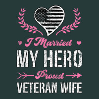 I Married My Hero Proud Veteran Wife Usa Military Husband T Shirt Premium Sweatshirt | Teevron