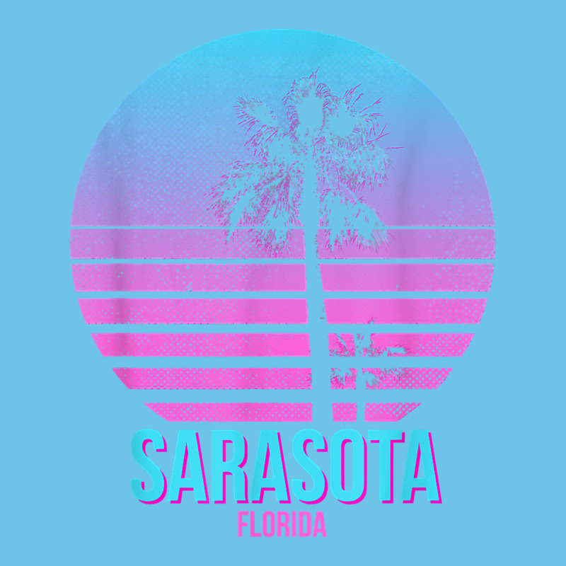 Sarasota Florida Vintage Retro Palm Tree T Shirt Premium Sweatshirt by linhVisuals | Teevron