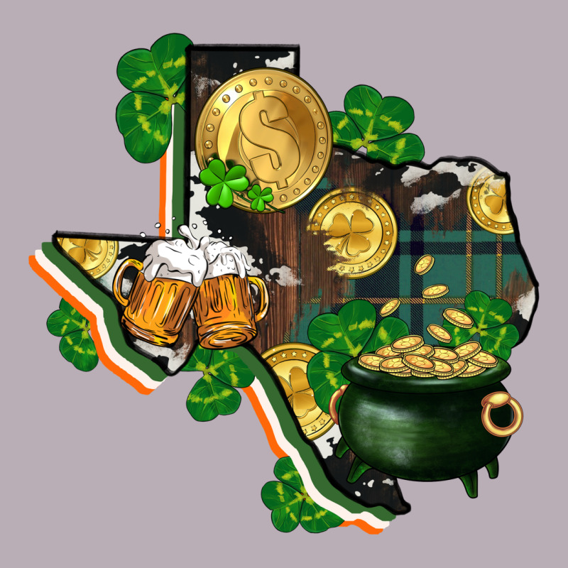 Texas Map St Patrick's Day Vintage Tee by FaDigitalArtStudio | Teevron