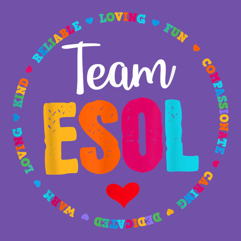 Back To School Teachers Crew Students   Team Esol Teacher T Shirt Premium Sweatshirt by linhVisuals | Teevron