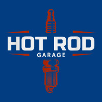 Hot Rod Garage Custom Retro Classic Car Spark Plug T Shirt Premium Sweatshirt | Teevron