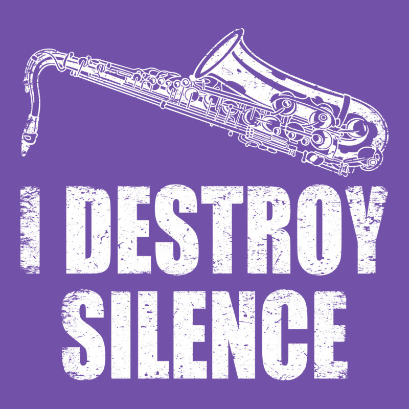 Saxophone I Destroy Silence Saxophonist | For Musicians Premium Sweatshirt by linhVisuals | Teevron