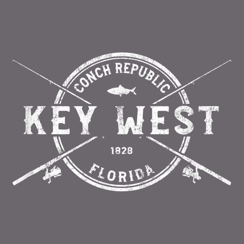 Key West Fl Vintage Crossed Fishing Rods T Shirt Premium Sweatshirt by linhVisuals | Teevron