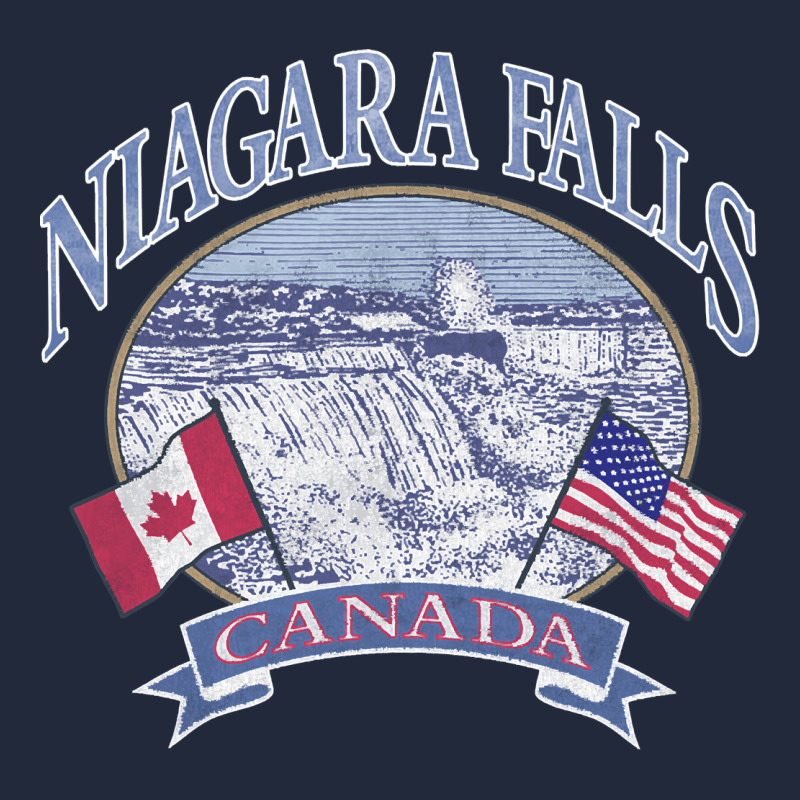 Americana Niagara Falls Scene Canada America Flags Sweatshirt Premium Sweatshirt by linhVisuals | Teevron