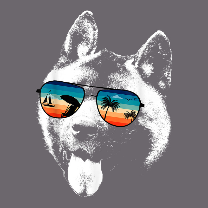 American Akita Shirts With Glasses Sunglasses Retro Style T Shirt Premium Sweatshirt by linhVisuals | Teevron