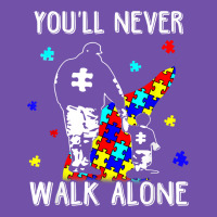 Autism Dad You Will Never Walk Alone Support Autism Son T Shirt Premium Sweatshirt | Teevron