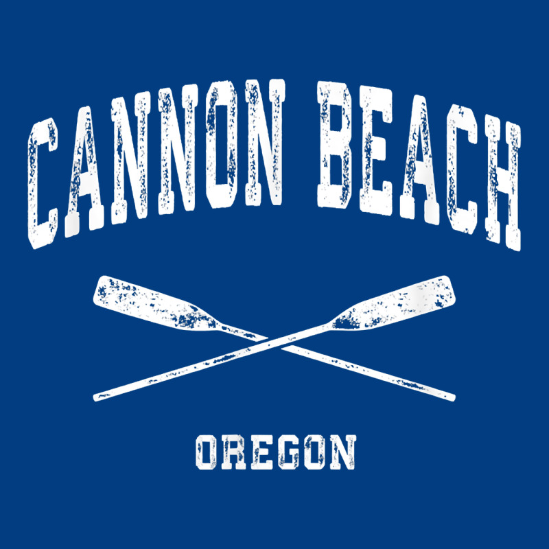 Cannon Beach Oregon Vintage Nautical Crossed Oars T Shirt Premium Sweatshirt by linhVisuals | Teevron
