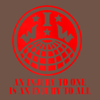 Iww Injury One Is Injury To All Front And Back Red Zip Hoodie Premium Sweatshirt | Teevron