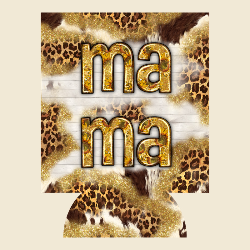 Mama With Leopard And Cowhide Regular Can Cooler Premium Tee by HowdyJamesFarm | Teevron