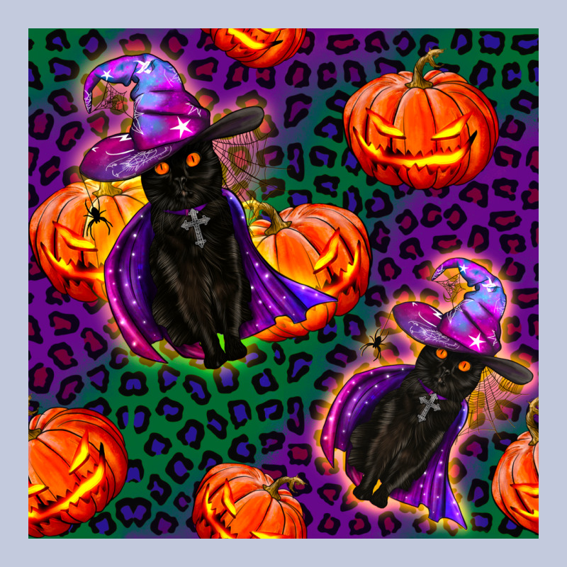 Witchy Cat And Pumpkins Seamless Paternal Long Sleeve Tee by BundleAndBundleShop | Teevron