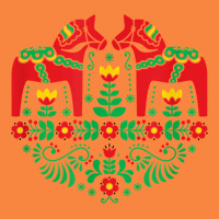 Swedish Dala Horse Folk Art T Shirt Premium Sweatshirt | Teevron
