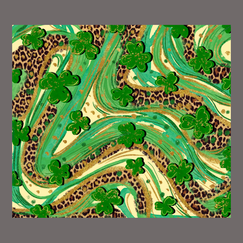 St. Patrick's Day Shamrock Leopard Urban Heavy Tee by RanaPortraitStore | Teevron