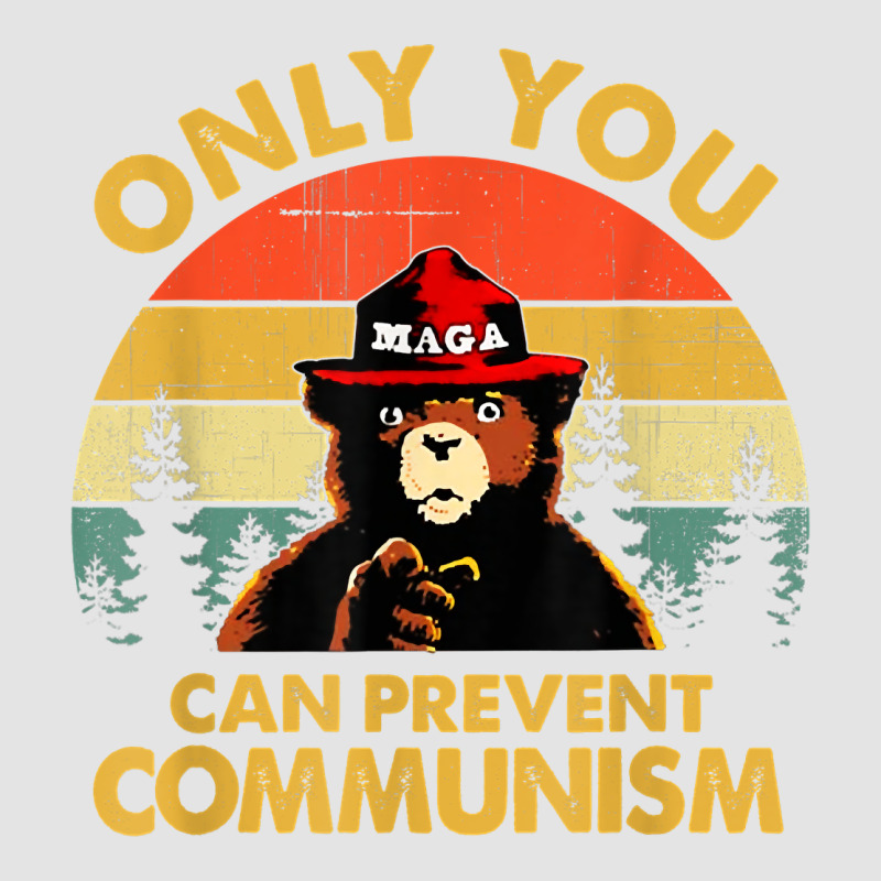 Vintage Only You Can Prevent Communism Funny Bear Camping T Shirt Premium Sweatshirt by linhVisuals | Teevron