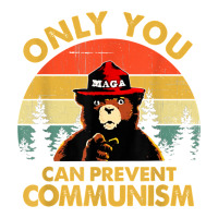 vintage only you can prevent communism funny bear camping t shirt | Teevron