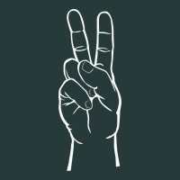 Peace Sign Two Fingers Hand Gesture Symbol Illustration T Shirt Premium Sweatshirt | Teevron