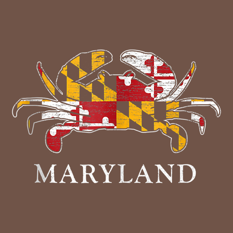 Retro Maryland Crab State Flag Vintage Travel Tank Top Premium Sweatshirt by linhVisuals | Teevron