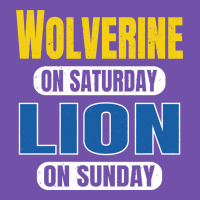 Wolverine On Saturday Lion On Sunday Fans Detroit Vintage Pullover Hoo Premium Sweatshirt | Teevron