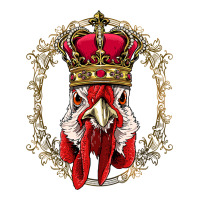 chicken chick king chicken wearing crown queen chicken animal 228 roos | Teevron