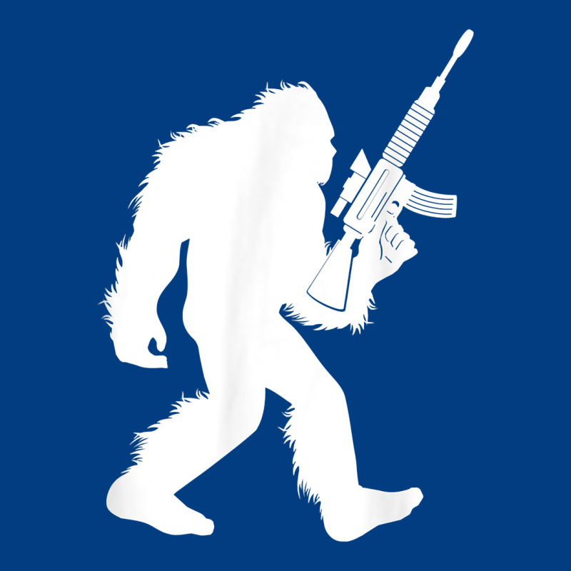 Bigfoot With Rifle Sasquatch 2nd Amendment Gun T Shirt Premium Sweatshirt by linhVisuals | Teevron
