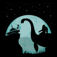 Bigfoot Riding Loch Ness Monster Sasquatch Ufo Abduction Pullover Hood Premium Sweatshirt | Teevron