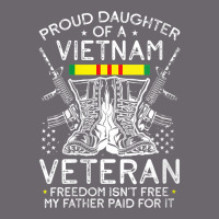 Womens Proud Daughter Of A Vietnam Veteran Freedom Isn't Free V Neck T Premium Sweatshirt | Teevron