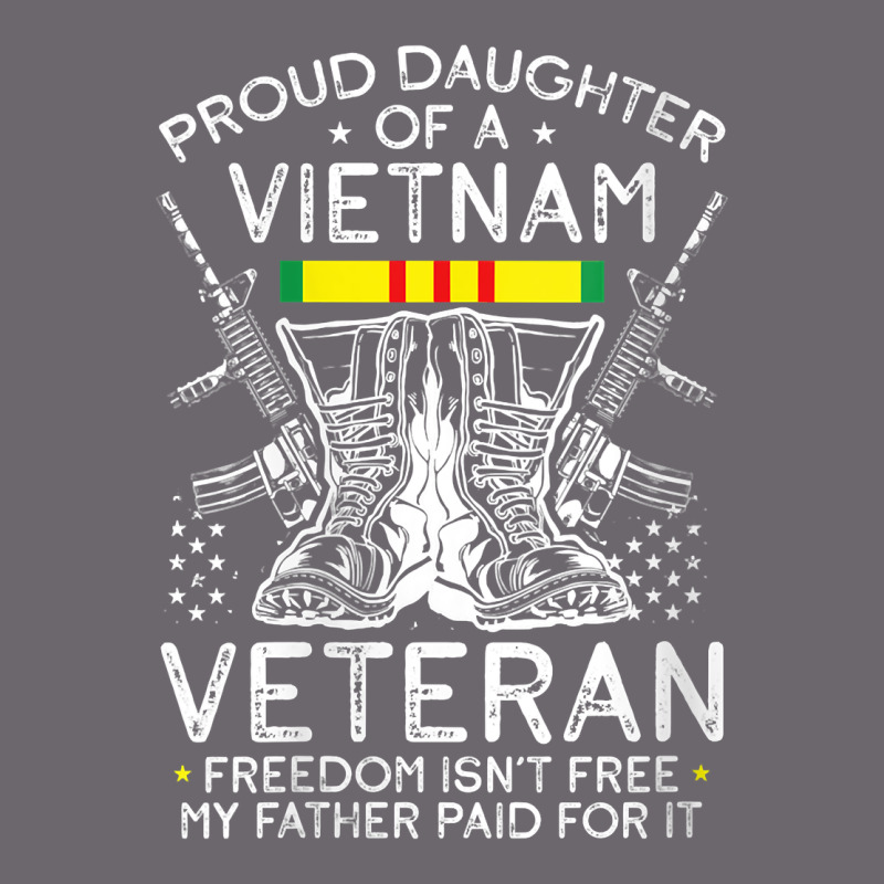 Womens Proud Daughter Of A Vietnam Veteran Freedom Isn't Free V Neck T Premium Sweatshirt by linhVisuals | Teevron