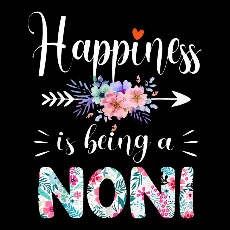 Happiness Is Being A Noni Ever Women Floral Decor Premium Sweatshirt by linhVisuals | Teevron