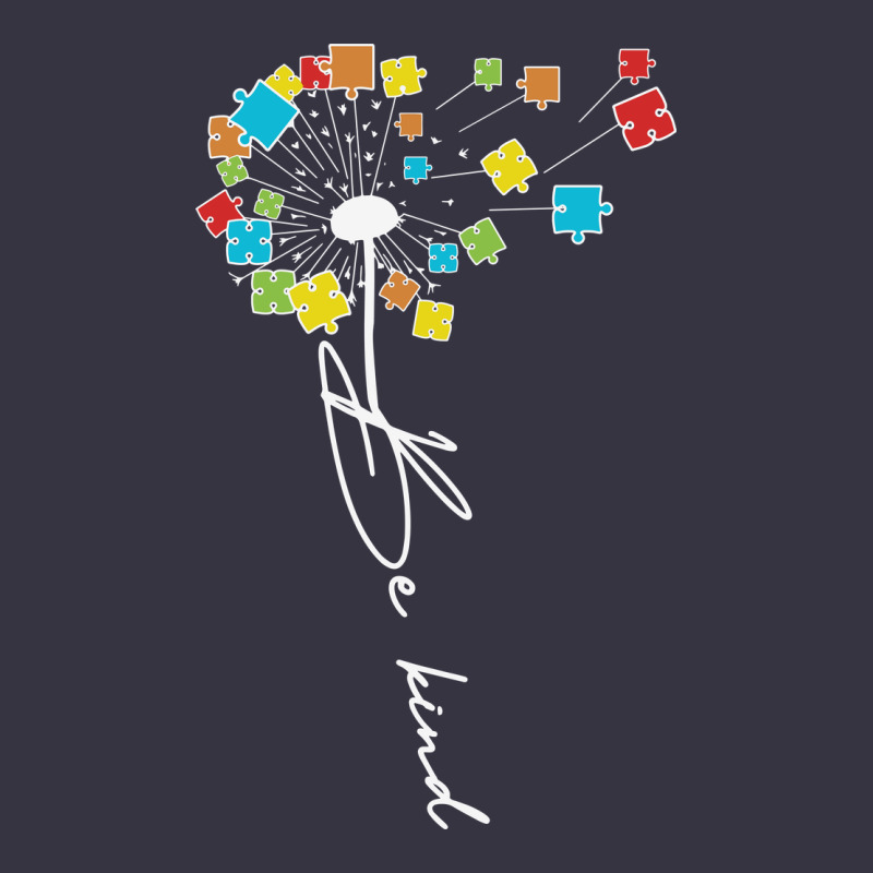 Dandelion Autism Puzzle Be Kind Vintage Hoodie by CowhideDigitalArt | Teevron