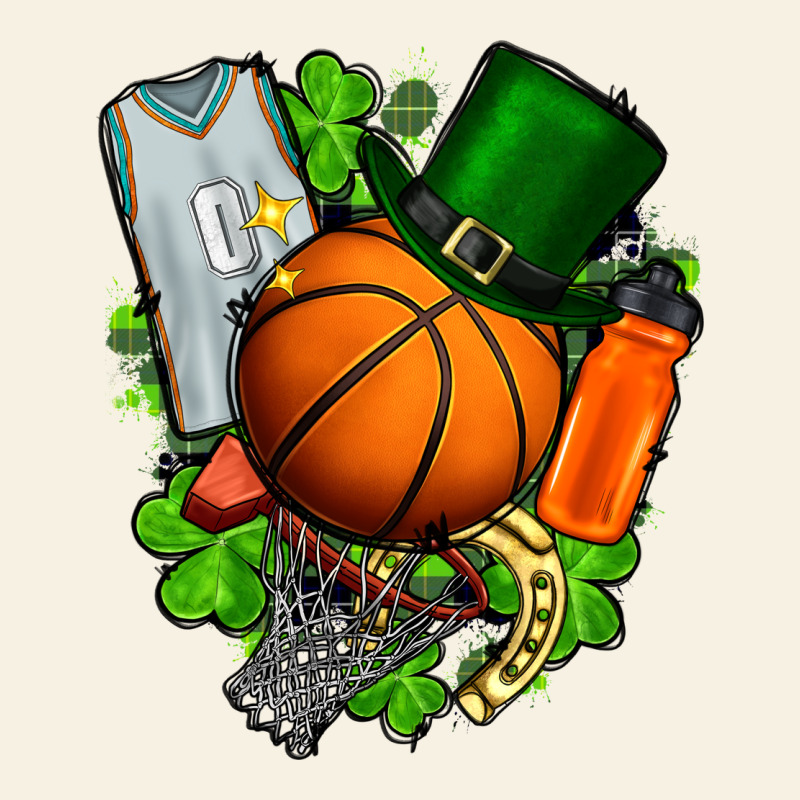 St. Patrick's Day Basketball Vintage Tee by FaDigitalArtStudio | Teevron
