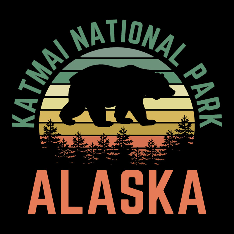 Katmai National Park Alaska Bear Hiking Travel Nature Retro Pullover H Premium Sweatshirt by linhVisuals | Teevron
