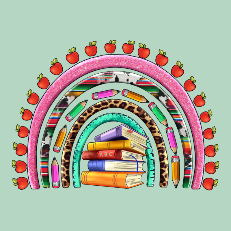 Teacher Pen Apple Books Rainbow Classic Tee by Artiststas | Teevron