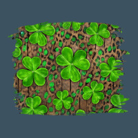 St Patrick's Day Shamrock And Leopard Distressed Urban Heavy Tee | Teevron