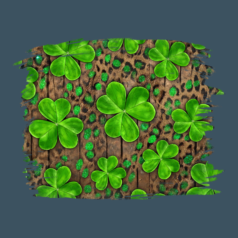 St Patrick's Day Shamrock And Leopard Distressed Urban Heavy Tee by RanaPortraitStore | Teevron