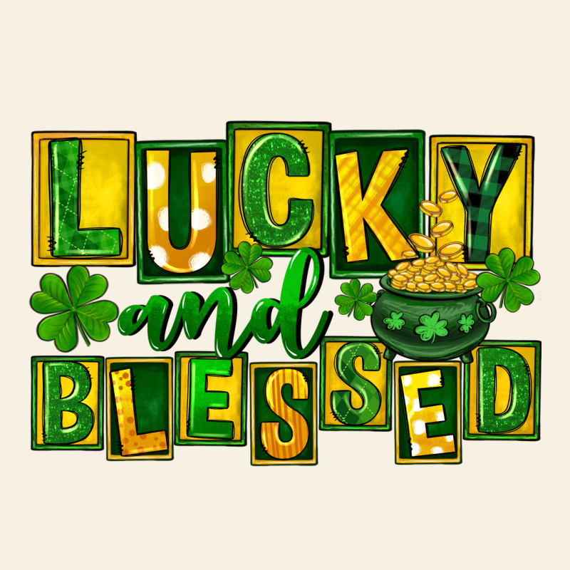 Lucky And Blessed St. Patricks Day Vintage Tee by FaDigitalArtStudio | Teevron