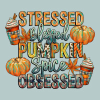 Stressed Blessed Pumpkin Spice Obsessed Heavy Core Tee | Teevron