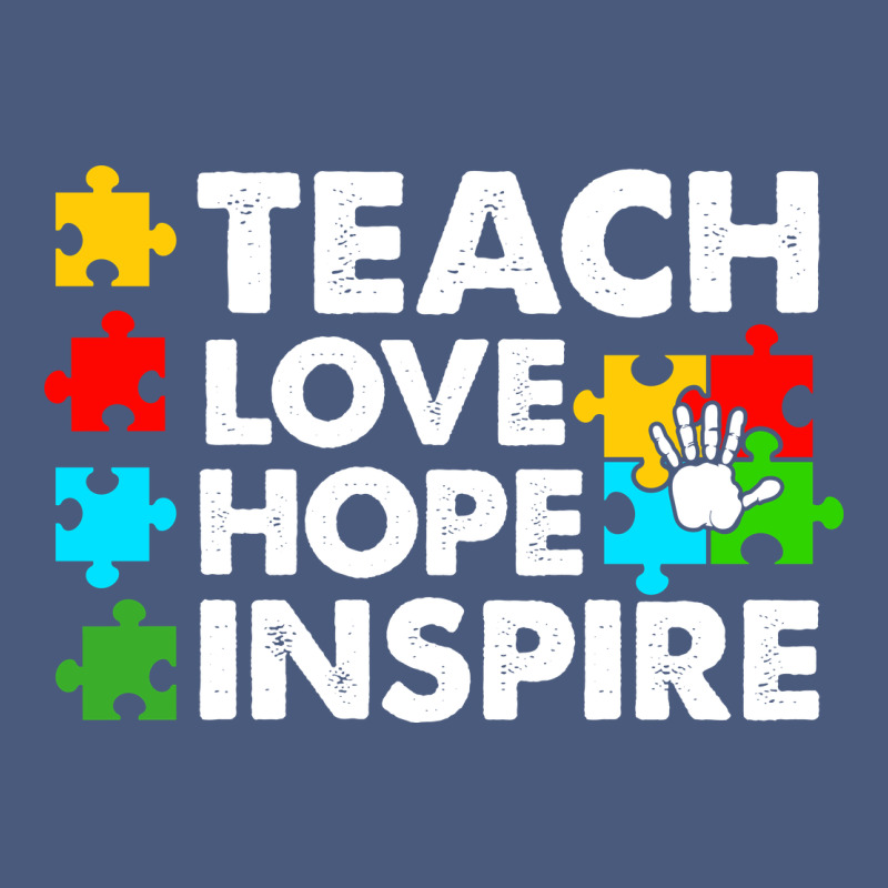Teach Love Hope Inspire Vintage Hoodie by CowhideDigitalArt | Teevron