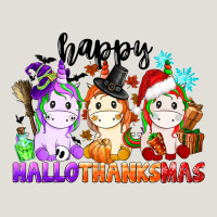 Happy Hallothanksmas Unicorn Heavy Core Tee | Teevron