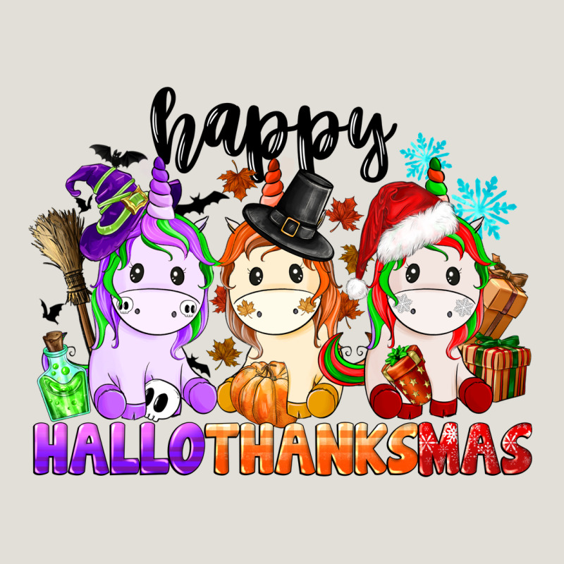 Happy Hallothanksmas Unicorn Heavy Core Tee by CowGirlArtShop | Teevron