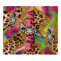 Colorful Leopard Lightning Bolt Tumbler Mother's Premium Tee | Teevron