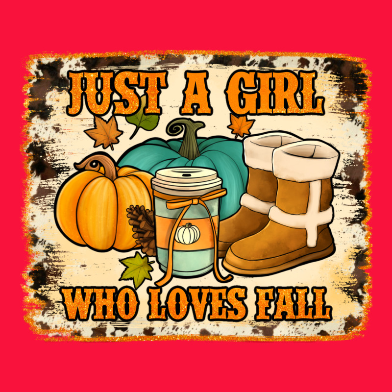 Just A Girl Who Loves Fall Cowhide Background Classic Tee by Jasminsmagicworld | Teevron