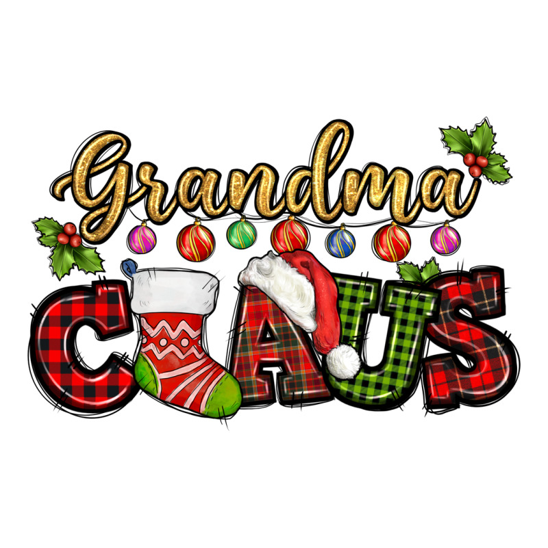 Grandma Claus With Christmas Gift Sock Mother's Premium Tee by HowdyJamesFarm | Teevron