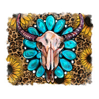 Leopard Sunflowers And Gemstone Skull Premium Tee | Teevron