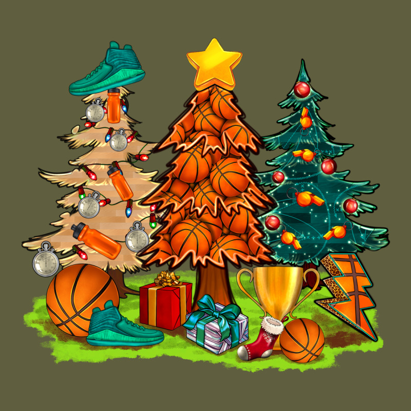 Christmas Basketball Trees Bbs Vintage Tee by BundleAndBundleShop | Teevron