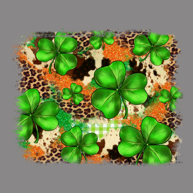 St.patricks Plaid  Green Glitter Cowhide  Leopard Vintage Tee by FaDigitalArtStudio | Teevron