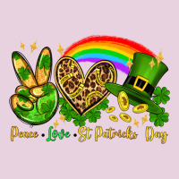 Peace Love St. Patrick's Day Ladies Tee | Teevron