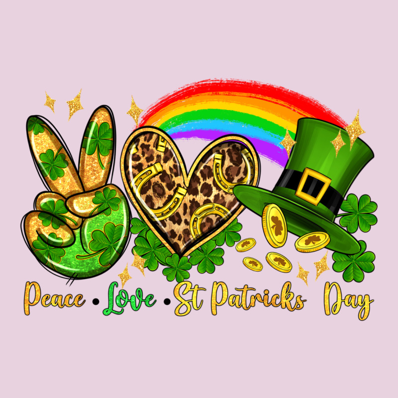 Peace Love St. Patrick's Day Ladies Tee by OliviaCreatesArt | Teevron