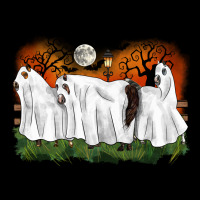 Ghost Horses Halloween Heavy Core Tee | Teevron