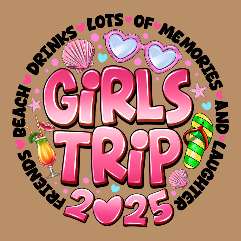 Grils Trip 2025 Vintage Hoodie by CowhideDigitalArt | Teevron